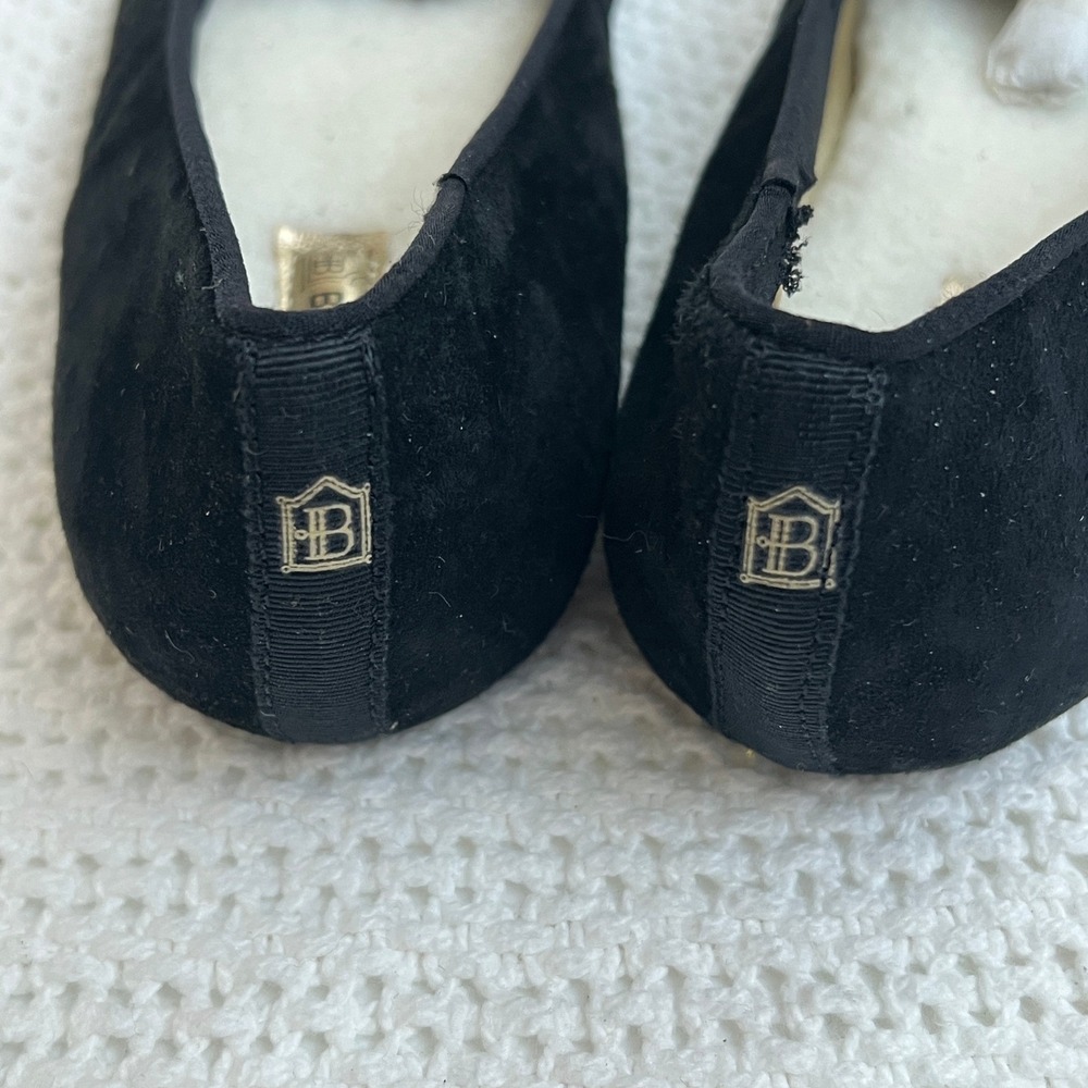 Birdies Starling Slippers Black Cozy Suede Faux Fur Leopard Tassel Old Money 6 - Picture 7 of 10